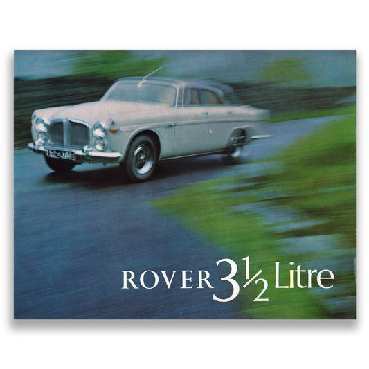 Rover 3 1/2-litre Saloon and Coupe Car Sales Brochure #740 1969