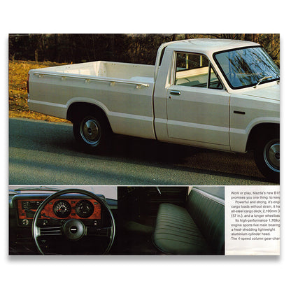 Mazda B1800 Pickup Commercial Sales Brochure #7708-S 1977