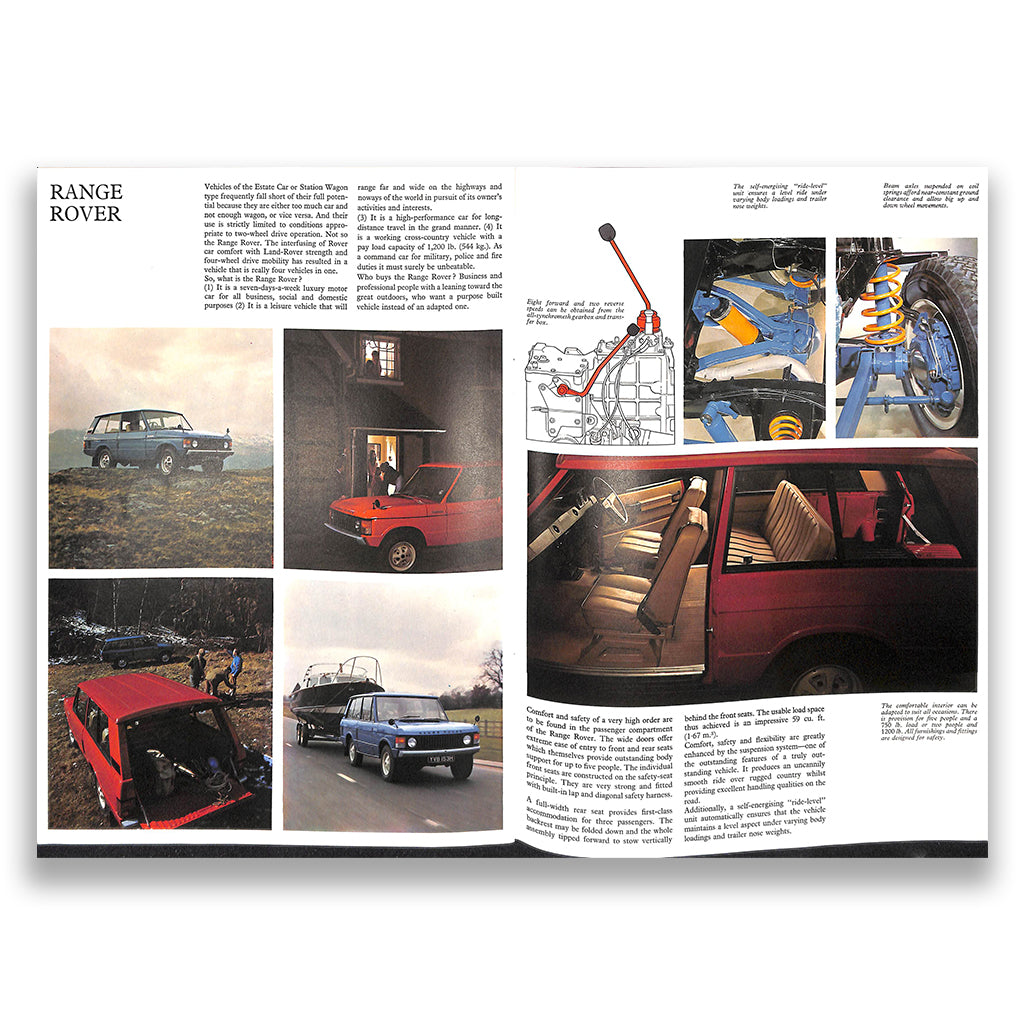 Rover 1971 Range Car Sales Brochure #796 1971