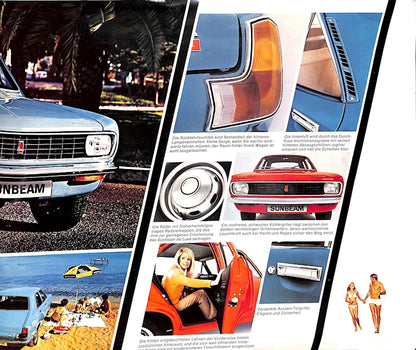Sunbeam Avenger Car Sales Brochure German Text 1972 image 6