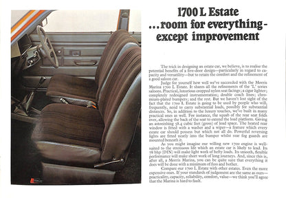 Morris Marina 3 Car Sales Brochure 3327 1978 image 6