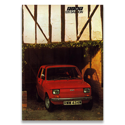 Fiat 126 Car Sales Brochure #80M-6/74 1974