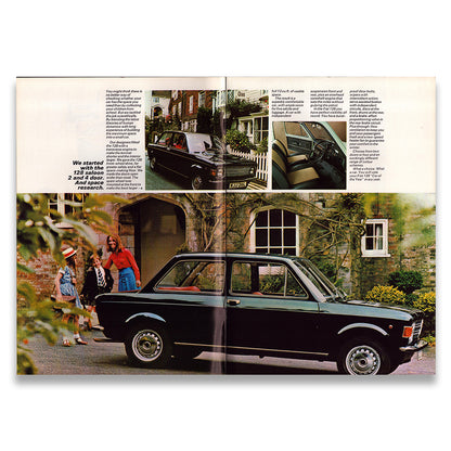 Fiat 128 Car Sales Brochure #80M-8/73 1974