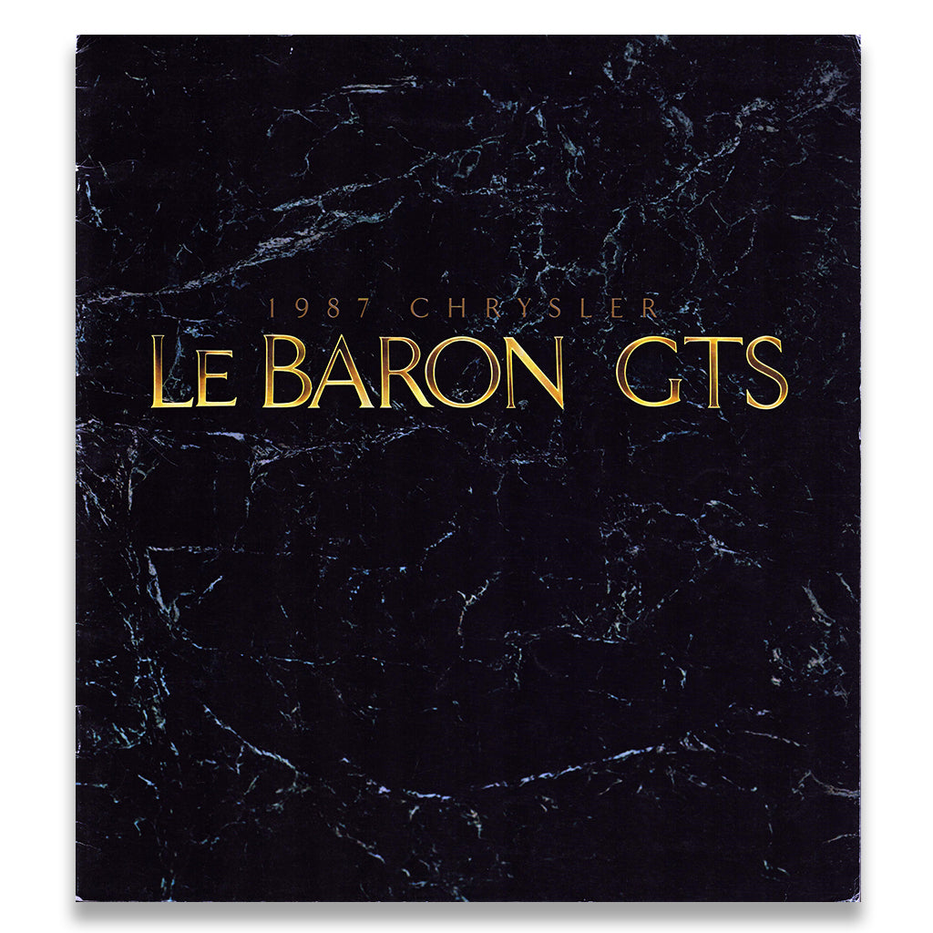 Chrysler Le Baron GTS Car Sales Brochure #81-005-7011 1987