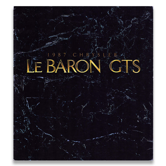 Chrysler Le Baron GTS Car Sales Brochure #81-005-7011 1987