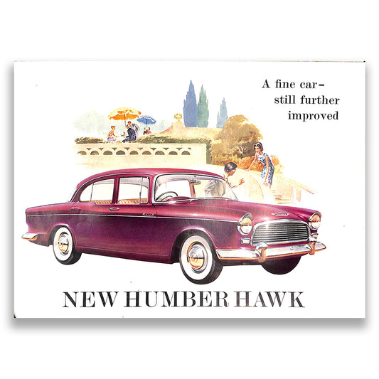 Humber Hawk Foldout Car Sales Brochure, #892/H 1962