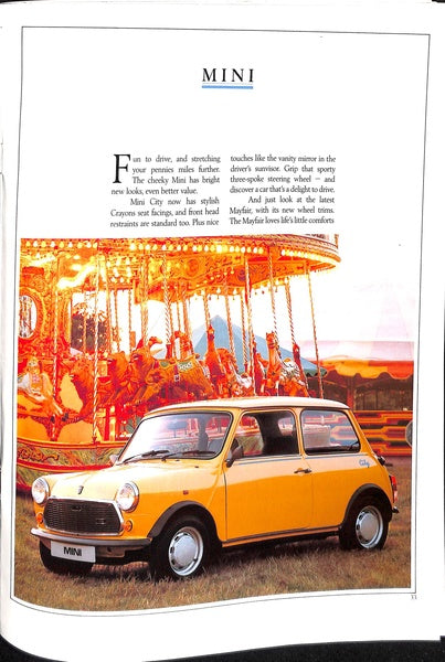 Austin-Rover Range Brochure Metro, Montego, Mini, #3904/E 1989 image 13