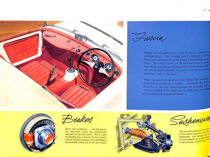 Austin Healey Sprite 'Frogeye' Car Sales Brochure 1960 #1590 image 6