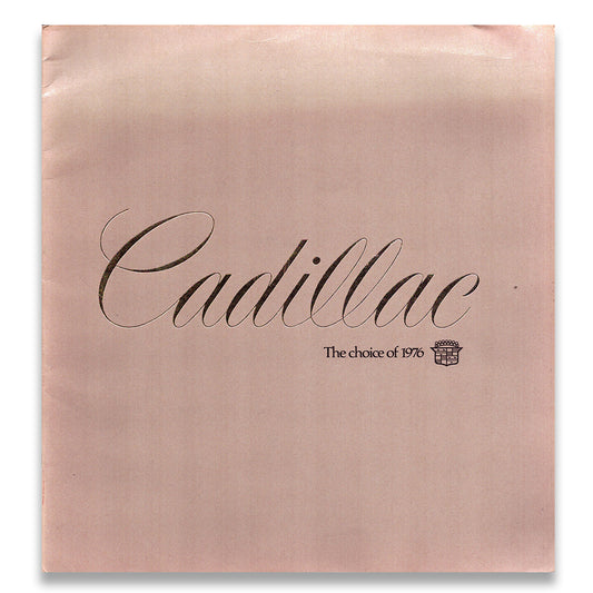 Cadillac Car Sales Brochure #9-75 1976
