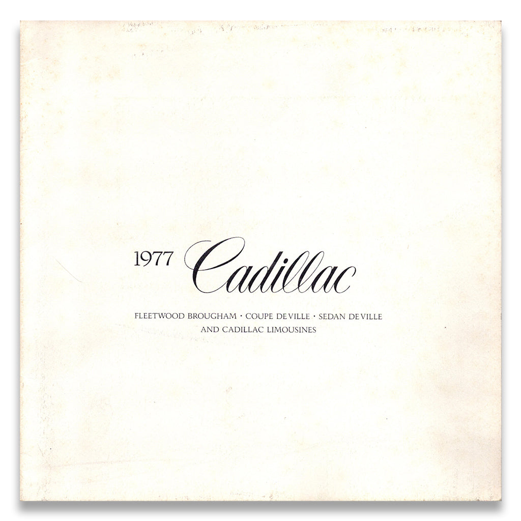 Cadillac Car Sales Brochure #9-76 1977