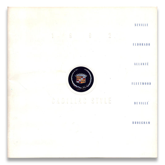 Cadillac Car Sales Brochure #9-91 1992