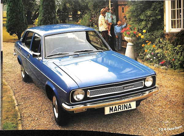 Morris Marina 2 Car Sales Brochure 3160 1977 image 3