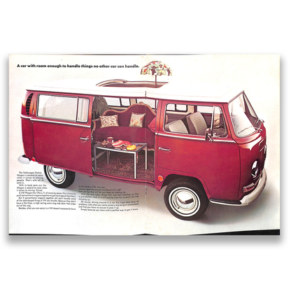VW Microbus Car Sales Brochure, #96010 1970