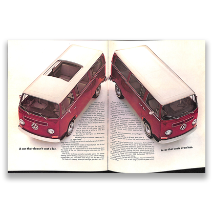 VW Microbus Car Sales Brochure, #96010 1970