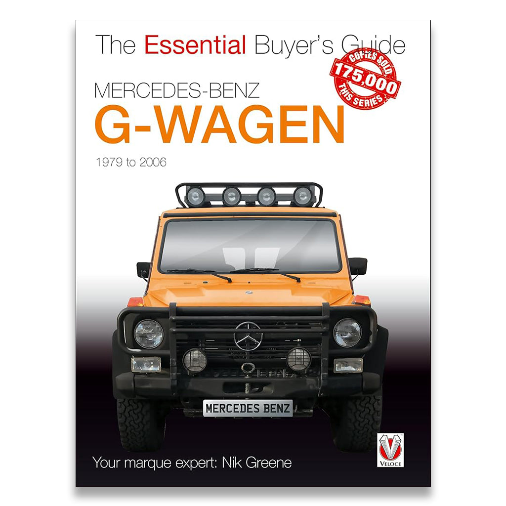 Book cover of 'The Essential Buyer's Guide Mercedes-Benz G-Wagen' with a Mercedes-Benz G-Wagen on the cover.