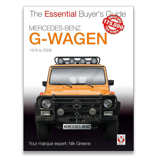 Book cover of 'The Essential Buyer's Guide Mercedes-Benz G-Wagen' with a Mercedes-Benz G-Wagen on the cover.