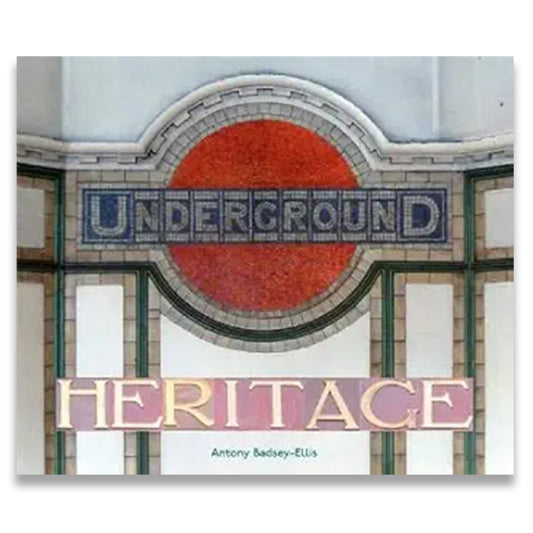 Book cover of 'Underground Heritage' with a mosaic design featuring the word 'Underground'.