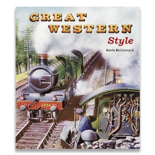 Book cover of 'Great Western Style' with a steam train illustration and title.