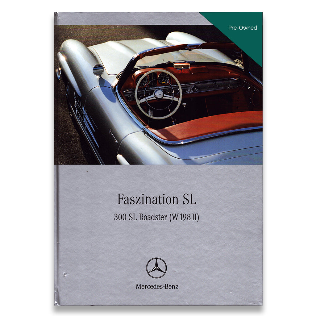 Mercedes-Benz Faszination SL book cover with car interior image