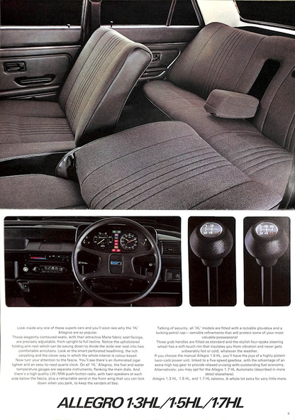 Austin Allegro 3 Car Sales Brochure 3331/D 1980 image 2