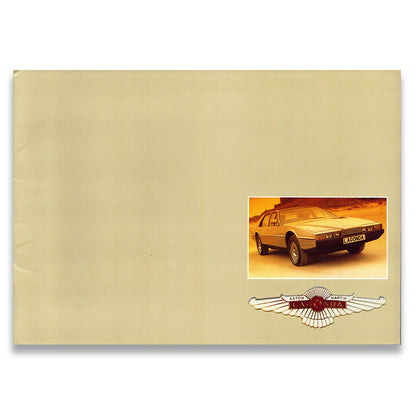 Aston Martin Lagonda Car Sales Brochure 1975