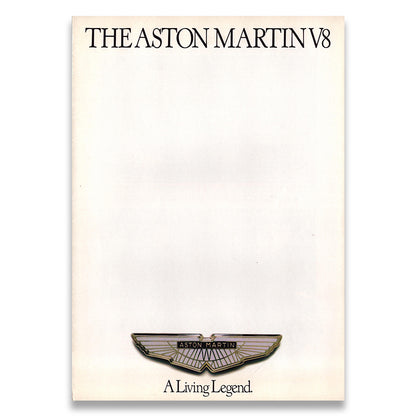 Aston Martin V8 Car Sales Brochure 1975