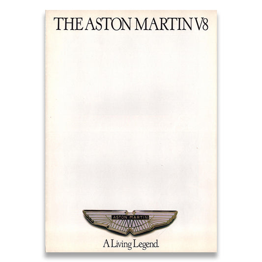 Aston Martin V8 Car Sales Brochure 1975