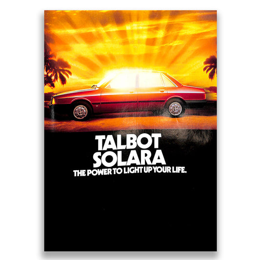 Talbot Solara Car Sales Brochure 1980 #C9596