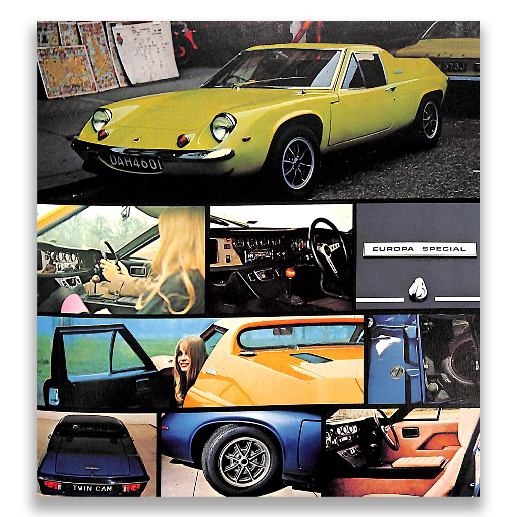 Lotus Europa Special Car Sales Brochure 1972