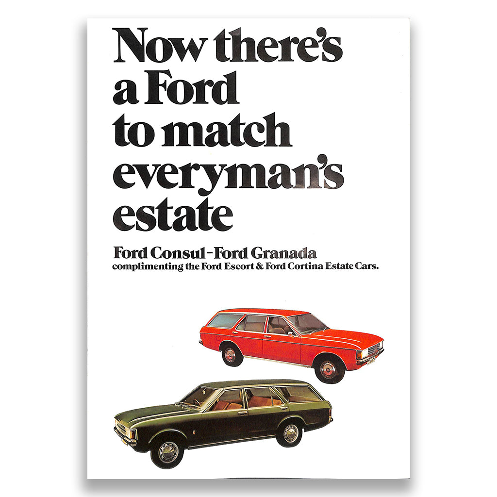 Ford Consul and Granada Estate Car Sales Brochure 1972