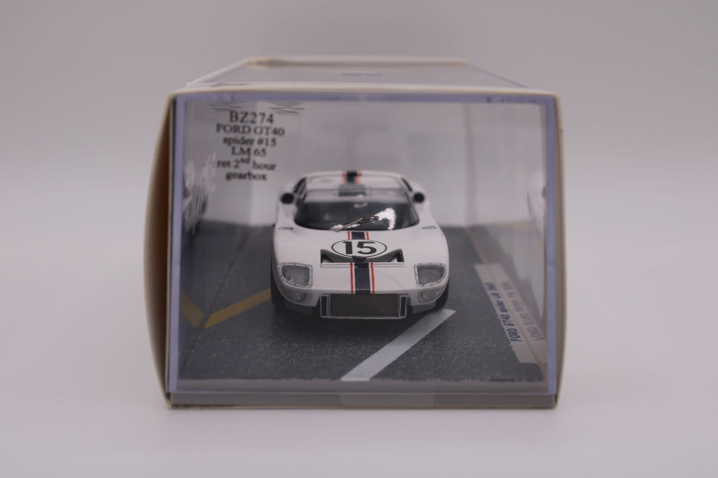 Ford GT40 Spider LM #15 - Le Mans 1965 - Bizarre BZ274 - 1/43 Scale Model