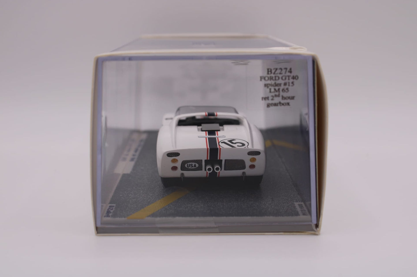 Ford GT40 Spider LM #15 - Le Mans 1965 - Bizarre BZ274 - 1/43 Scale Model