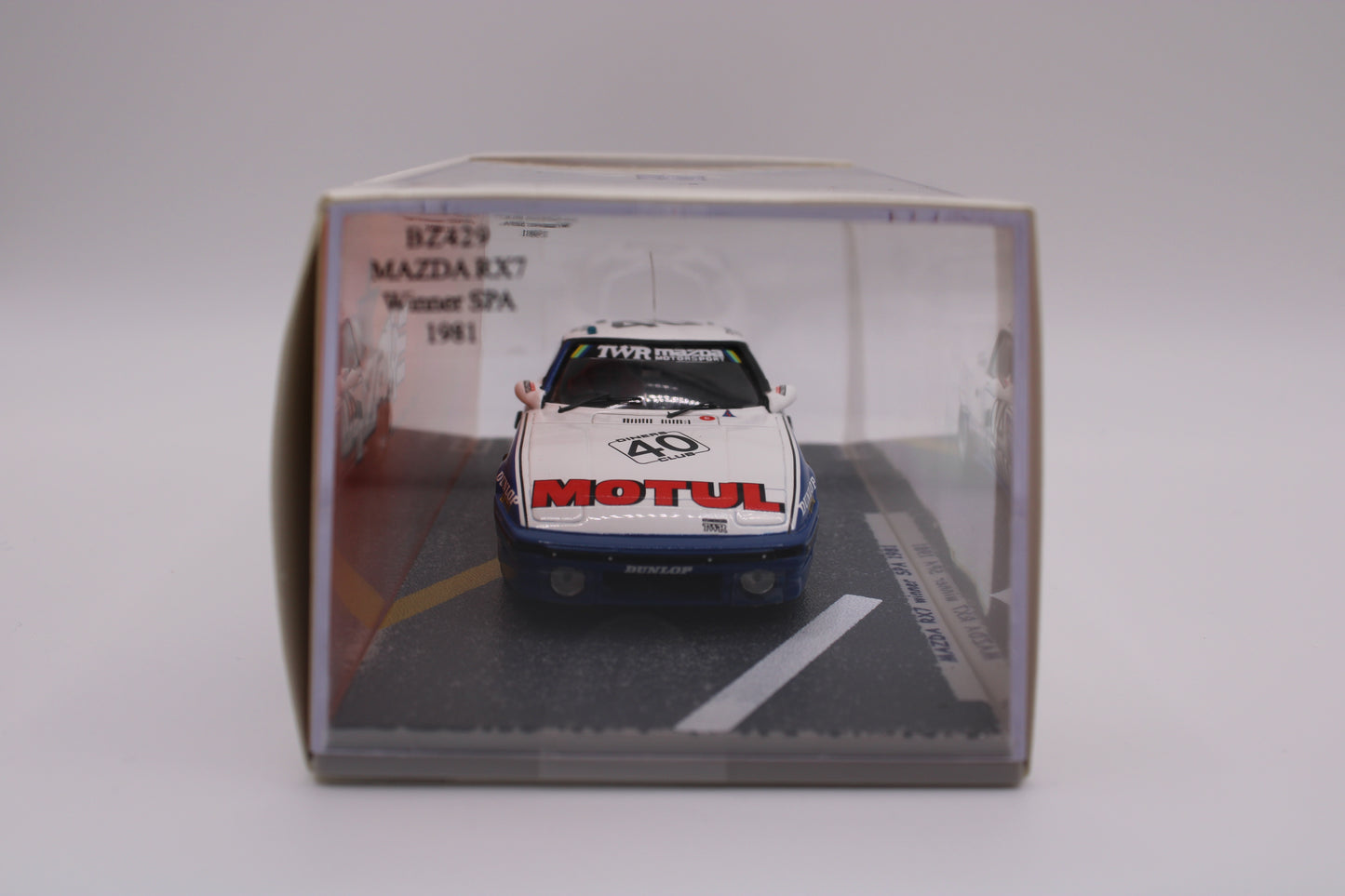 Mazda RX7 #40 - SPA 24 Hours 1981 Winner - Bizarre BZ429 - 1/43 Scale Model