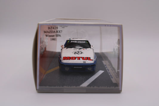 Mazda RX7 #40 - SPA 24 Hours 1981 Winner - Bizarre BZ429 - 1/43 Scale Model