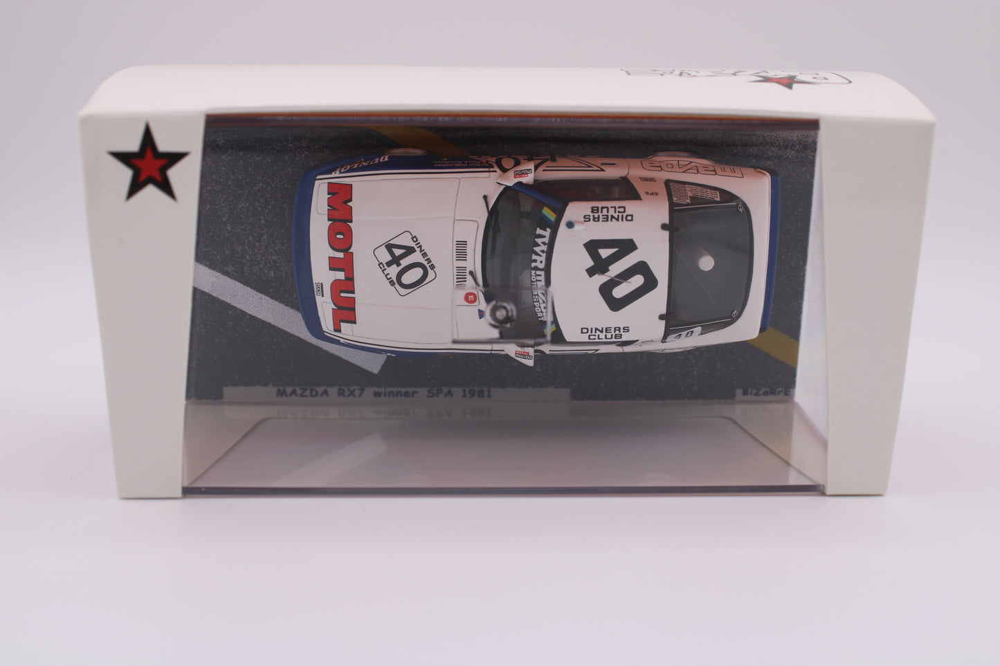 Mazda RX7 #40 - SPA 24 Hours 1981 Winner - Bizarre BZ429 - 1/43 Scale Model