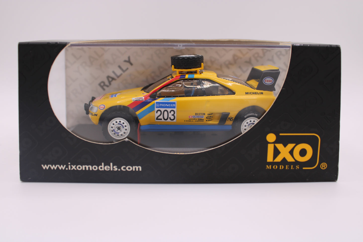 Peugeot 405 T16 #203 - Paris Dakar Rally 1990 - IXO RAC041 - 1/43 Scale Model