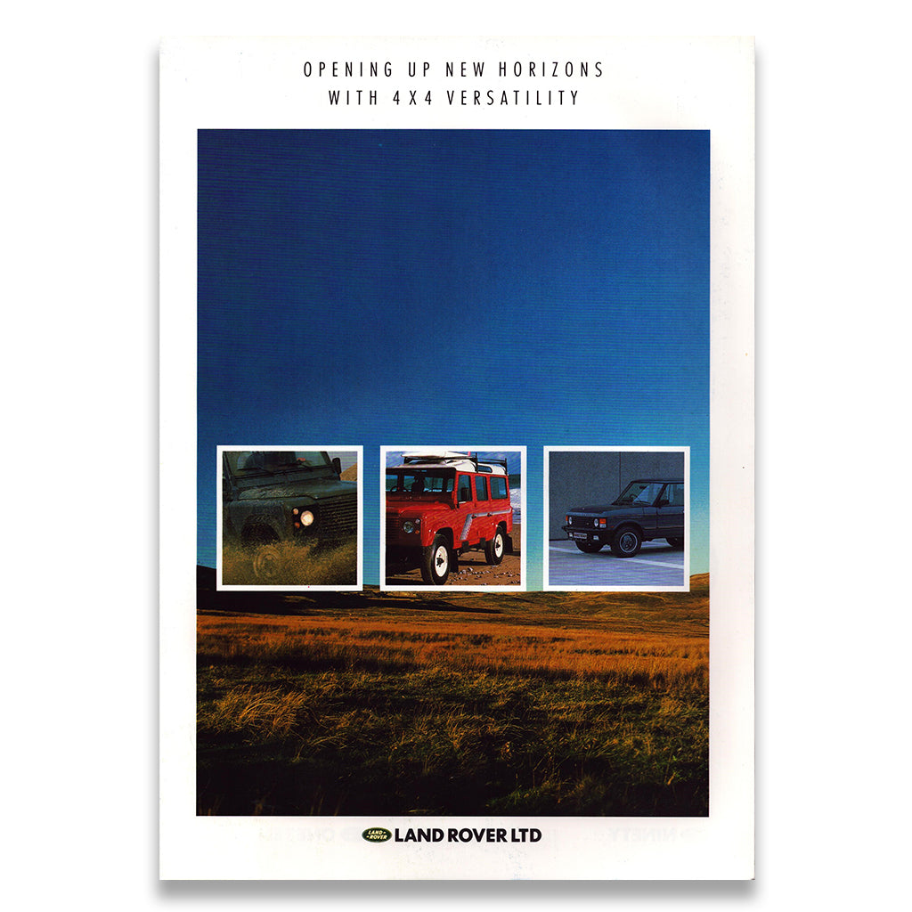 Land Rover Range Car Sales Brochure 1988
