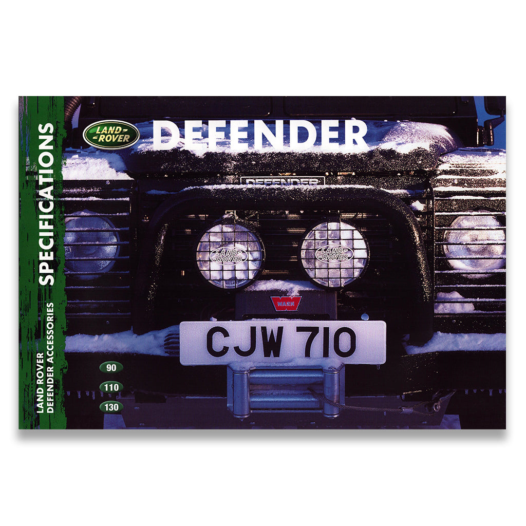 Land Rover Defender Accessories Brochure Pack #LRML 1311 1999