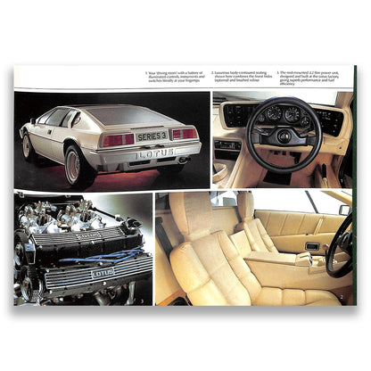 Lotus Cars Range Sales Brochure & Price List 1985
