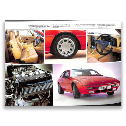 Lotus Cars Range Sales Brochure & Price List 1985