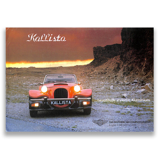 Panther Kallista Car Sales Brochure 1982
