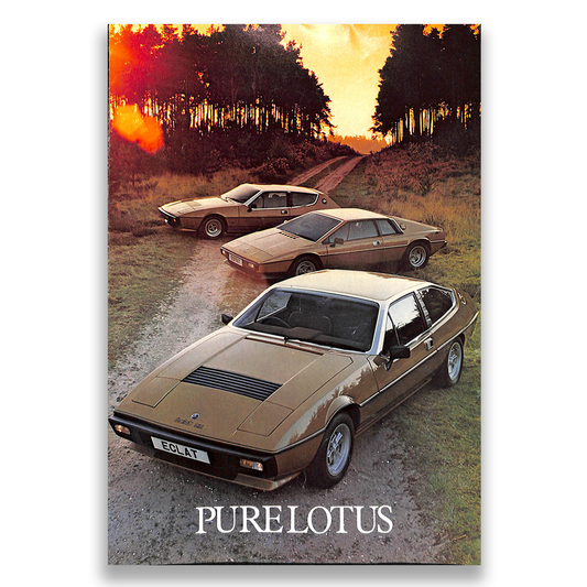 Lotus Elite, Eclat, Esprit Car Sales Brochure 1981