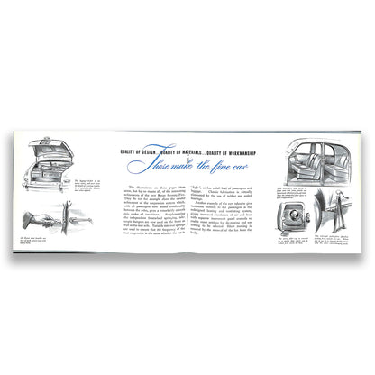 Rover P4 75 Car Sales Brochure 1949