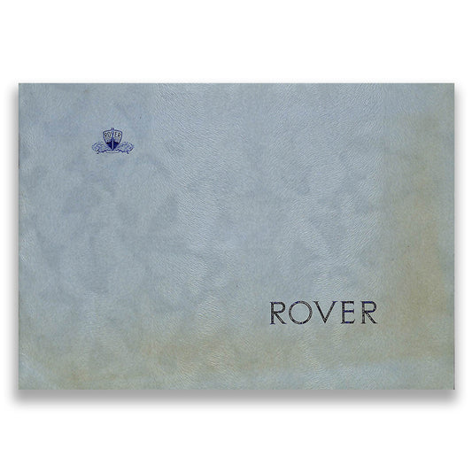 Rover P4 75 Car Sales Brochure 1949