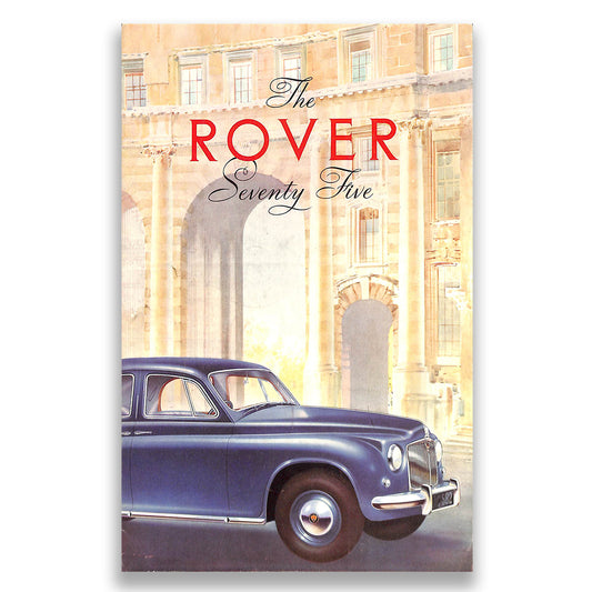 Rover P4 75 Car Sales Brochure 1952