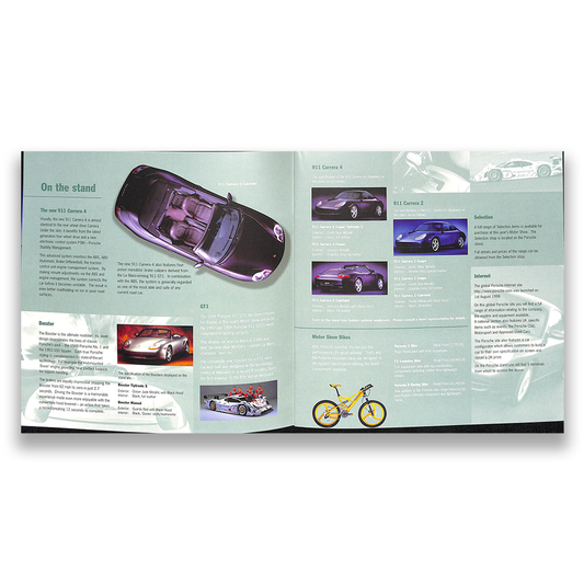 Porsche Range NEC Car Sales Brochure 1998