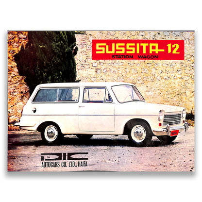Autocars Sussita 12 Car Sales Brochure 1968