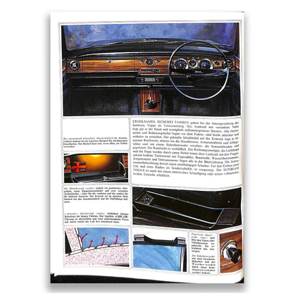Sunbeam Vogue Car Sales Brochure 8036 EX GM H 1968