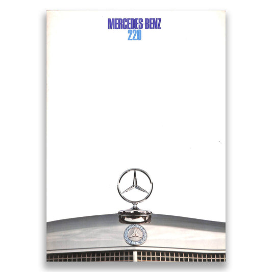 Mercedes-Benz 220 W114 Car Sales Brochure 1968