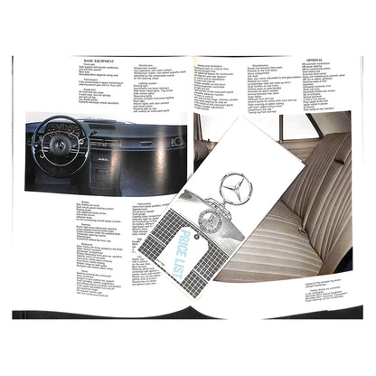 Mercedes-Benz 250 W114 Car Sales Brochure 1968